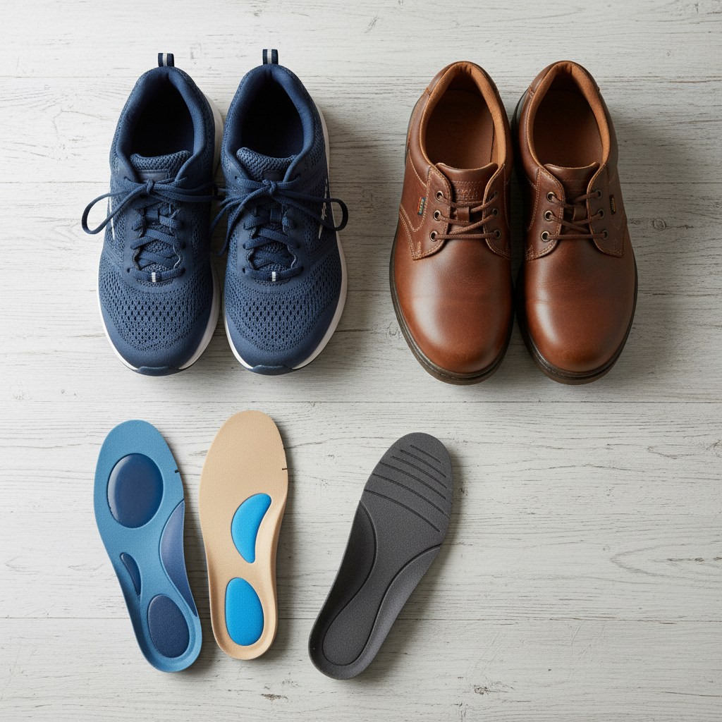 Ayak sağlığı için destekleyici ayakkabılar ve tabanlıklar